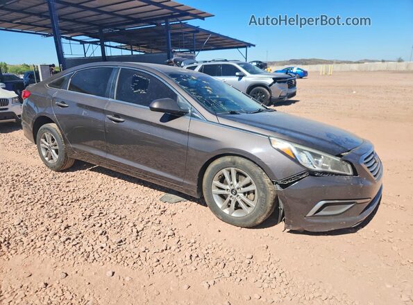 5NPE24AF4GH386106 2016 HYUNDAI SONATA Charcoal Передня права чверть
