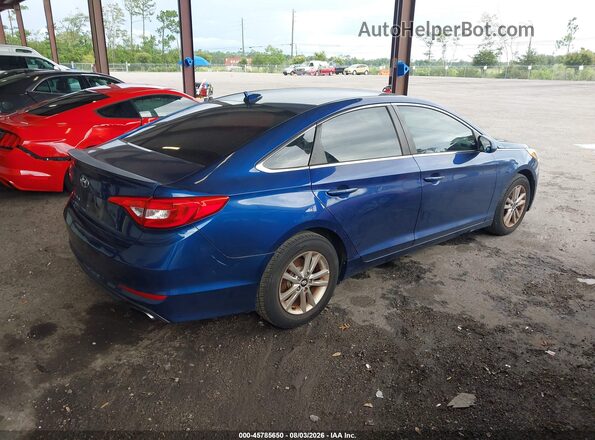 5NPE24AF4GH391774 2016 HYUNDAI SONATA Blue Rear right