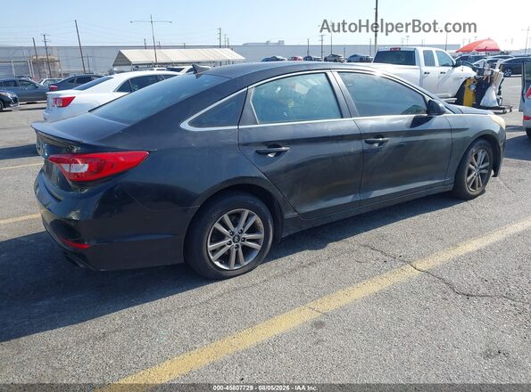 5NPE24AF4GH395467 2016 HYUNDAI SONATA Black უკანა მარჯვენა