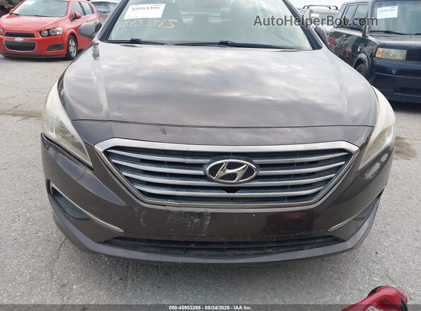 5NPE24AF4GH433683 2016 HYUNDAI SONATA Black Widok z przodu
