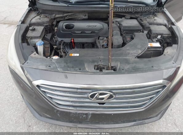 5NPE24AF4GH433683 2016 HYUNDAI SONATA Black Widok z tyłu