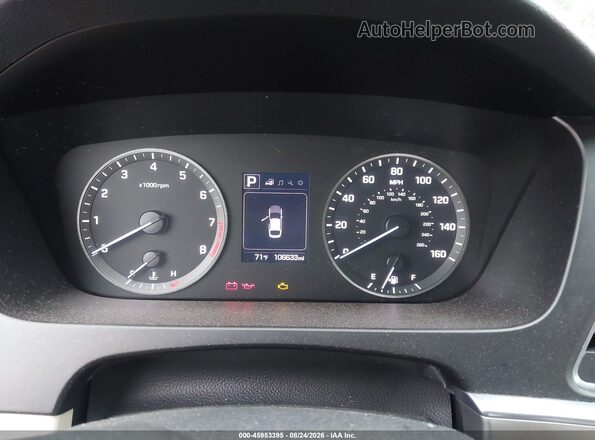 5NPE24AF4GH433683 2016 HYUNDAI SONATA Black Widok tylnych siedzeń