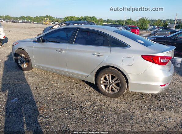 5NPE24AF4HH445317 2017 HYUNDAI SONATA Silver Trasero izquierdo