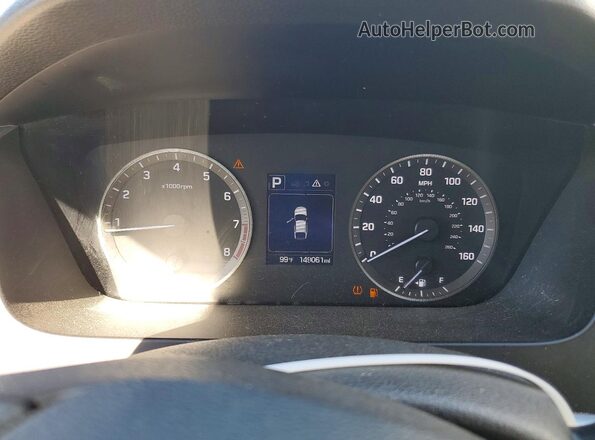 5NPE24AF4HH455412 2017 HYUNDAI SONATA Blue Սարքավորումների վահանակի տեսք