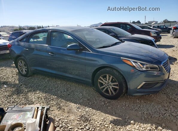 5NPE24AF4HH455412 2017 HYUNDAI SONATA Blue Առջևի աջ