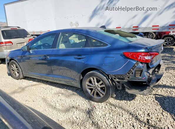 5NPE24AF4HH455412 2017 HYUNDAI SONATA Blue Հետևի ձախ