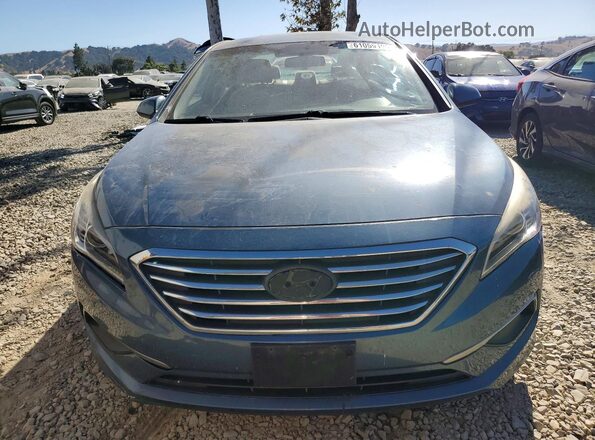 5NPE24AF4HH455412 2017 HYUNDAI SONATA Blue Դիմացի տեսք
