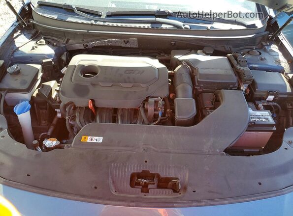 5NPE24AF4HH455412 2017 HYUNDAI SONATA Blue Սալոնի հետևի տեսք