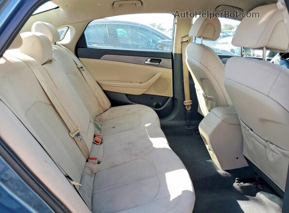 5NPE24AF4HH455412 2017 HYUNDAI SONATA Blue Հետևի նստատեղերի տեսք