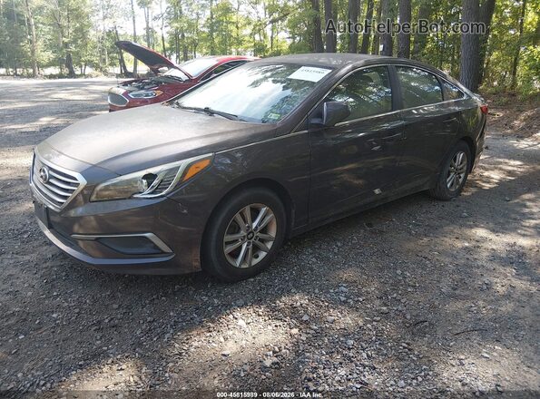 5NPE24AF4HH472176 2017 HYUNDAI SONATA Коричневый Передняя левая четверть