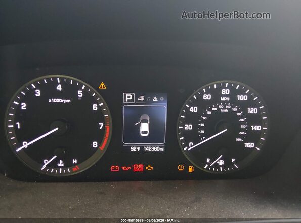 5NPE24AF4HH472176 2017 HYUNDAI SONATA Коричневый Вид задних сидений