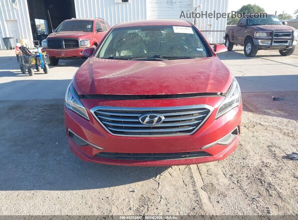 5NPE24AF4HH489267 2017 HYUNDAI SONATA Red Դիմացի տեսք