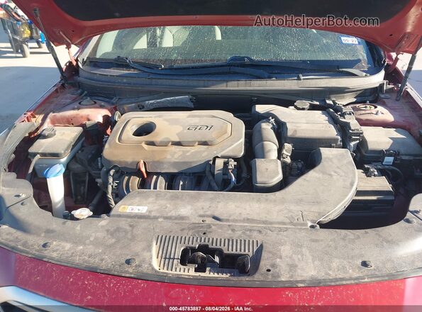 5NPE24AF4HH489267 2017 HYUNDAI SONATA Red Հետևի տեսք