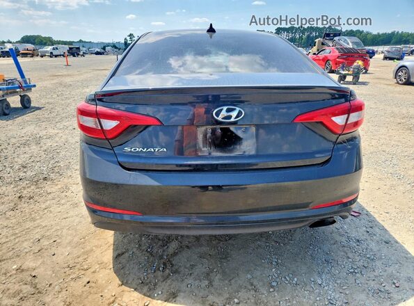 5NPE24AF4HH529329 2017 HYUNDAI SONATA Черный Вид сзади