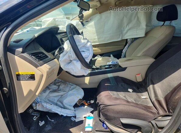 5NPE24AF4HH529329 2017 HYUNDAI SONATA Черный Вид салона спереди