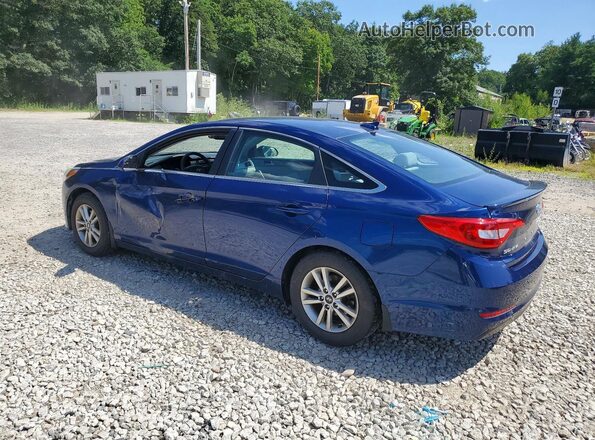 5NPE24AF4HH543666 2017 HYUNDAI SONATA Blue Задня ліва чверть
