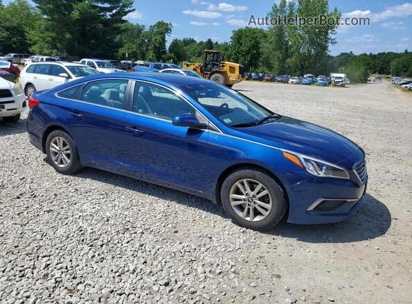 5NPE24AF4HH543666 2017 HYUNDAI SONATA Blue Передня права чверть