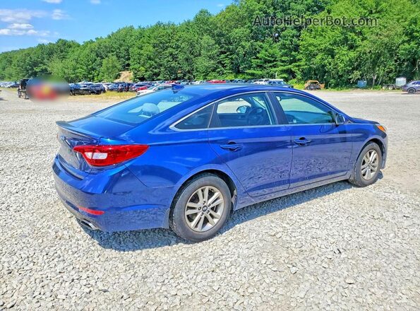 5NPE24AF4HH543666 2017 HYUNDAI SONATA Blue Задня права чверть