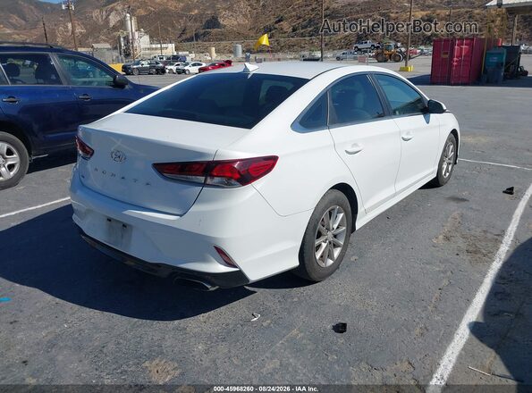 5NPE24AF4JH607825 2018 HYUNDAI SONATA Белый Задняя правая четверть
