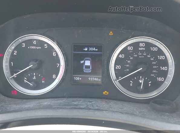 5NPE24AF4JH607825 2018 HYUNDAI SONATA Белый Вид задних сидений