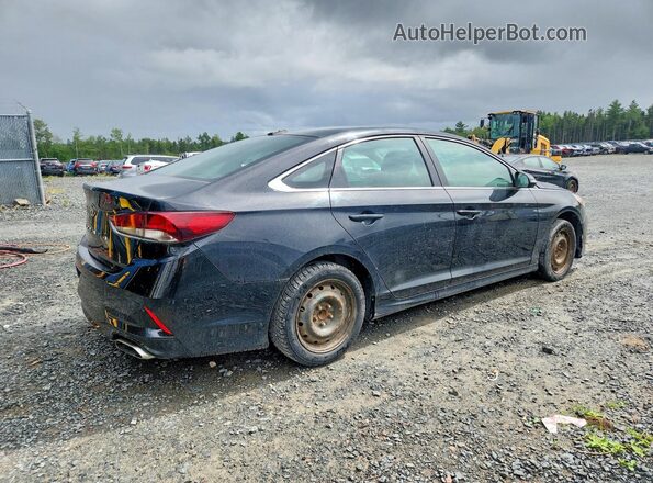 5NPE24AF4JH625757 2018 HYUNDAI SONATA Черный Задняя правая четверть