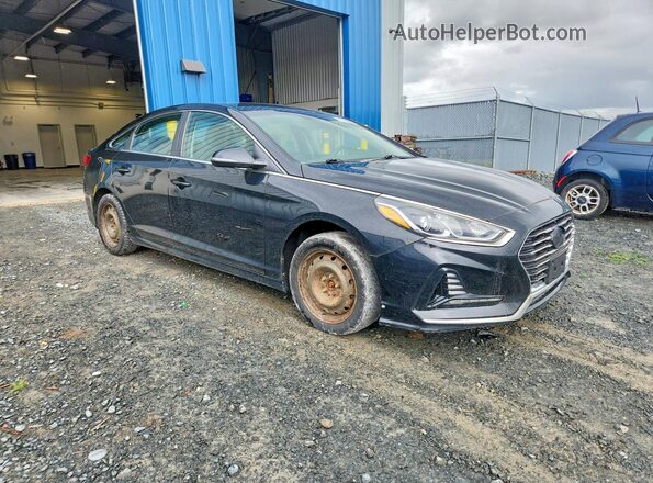 5NPE24AF4JH625757 2018 HYUNDAI SONATA Черный Передняя правая четверть