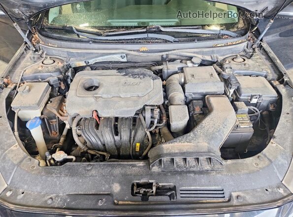 5NPE24AF4JH625757 2018 HYUNDAI SONATA Черный Вид задней части салона