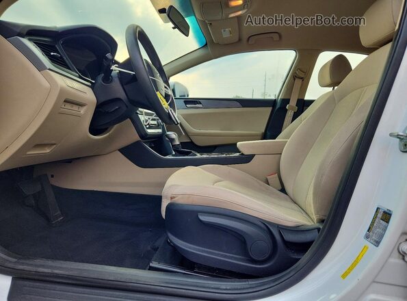 5NPE24AF4JH638248 2018 HYUNDAI SONATA White Vista interior delantera