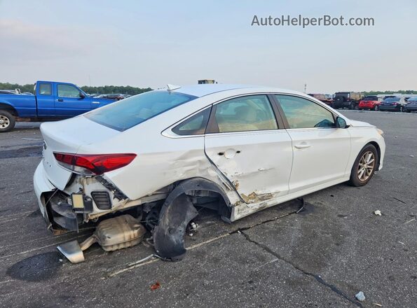 5NPE24AF4JH638248 2018 HYUNDAI SONATA White Trasero derecho