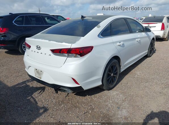 5NPE24AF4JH658371 2018 HYUNDAI SONATA Белый Задняя правая четверть