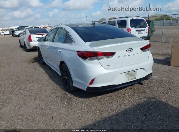 5NPE24AF4JH658371 2018 HYUNDAI SONATA Белый Задняя левая четверть