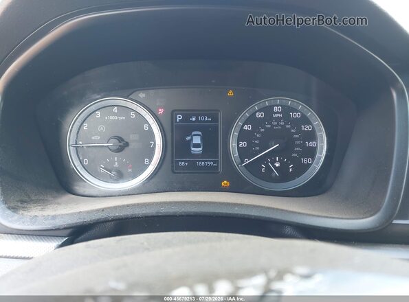 5NPE24AF4JH658371 2018 HYUNDAI SONATA Белый Вид задних сидений