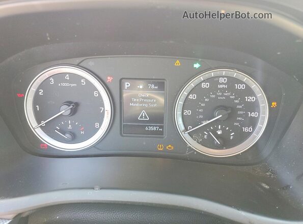 5NPE24AF4JH672934 2018 HYUNDAI SONATA Red Вид щитка приладів