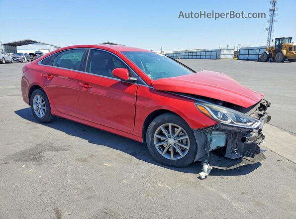 5NPE24AF4JH672934 2018 HYUNDAI SONATA Red Передня права чверть
