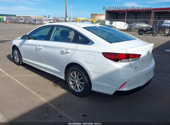 5NPE24AF4JH672996 2018 HYUNDAI SONATA White უკანა მარცხენა