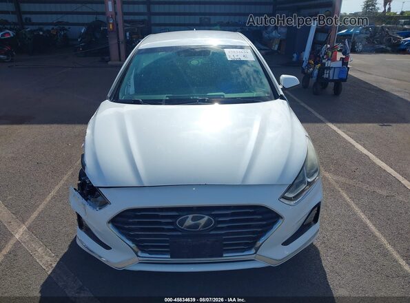5NPE24AF4JH672996 2018 HYUNDAI SONATA White უკანა სალონის ხედი