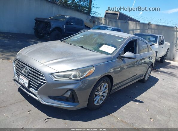 5NPE24AF4JH675977 2018 HYUNDAI SONATA Gray Vista tres cuartos delantera izquierda