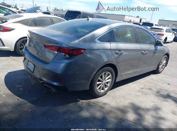 5NPE24AF4JH675977 2018 HYUNDAI SONATA Gray Trasero derecho