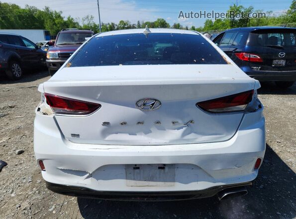 5NPE24AF4JH694030 2018 HYUNDAI SONATA White უკანა ხედი