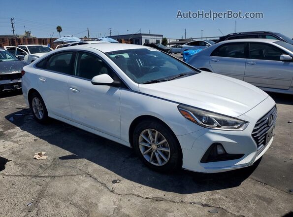5NPE24AF4KH730090 2019 HYUNDAI SONATA Белый Передняя правая четверть