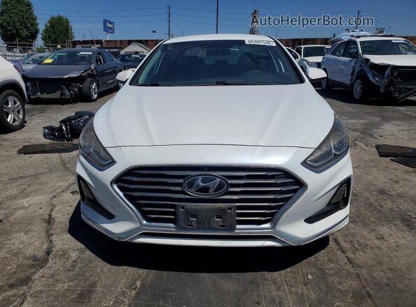 5NPE24AF4KH730090 2019 HYUNDAI SONATA Белый Вид спереди