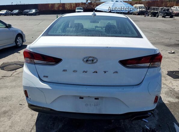 5NPE24AF4KH730090 2019 HYUNDAI SONATA Белый Вид сзади