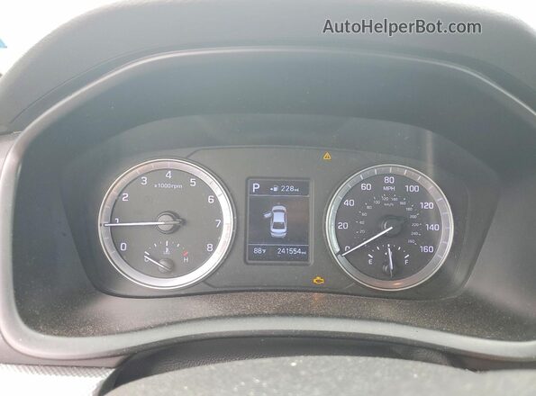 5NPE24AF4KH737038 2019 HYUNDAI SONATA Black Vista del cuadro de instrumentos