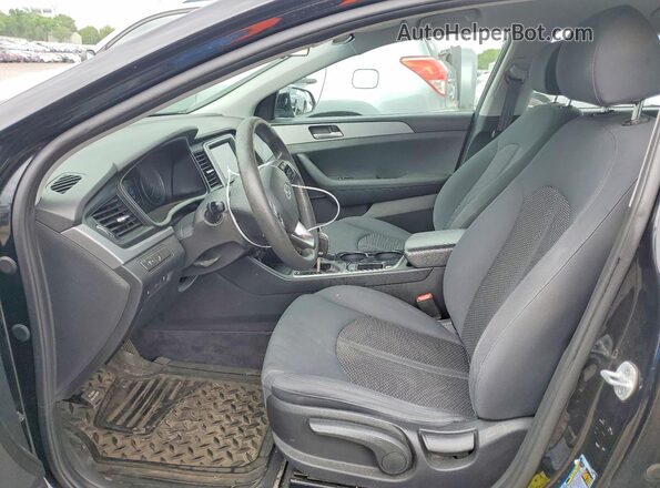 5NPE24AF4KH737038 2019 HYUNDAI SONATA Black Vista interior delantera