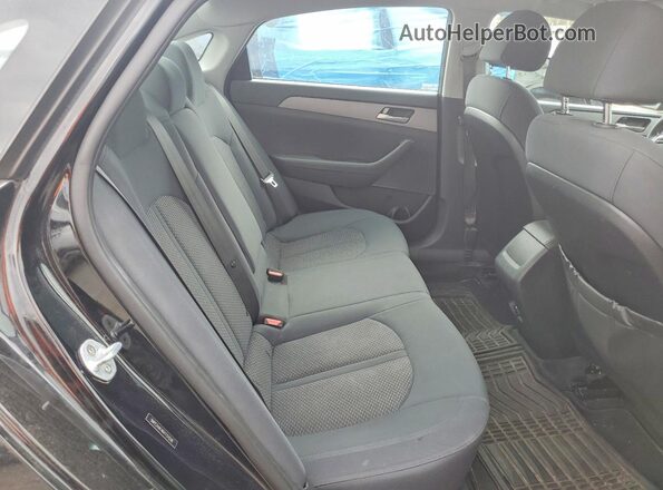 5NPE24AF4KH737038 2019 HYUNDAI SONATA Black Vista de los asientos traseros
