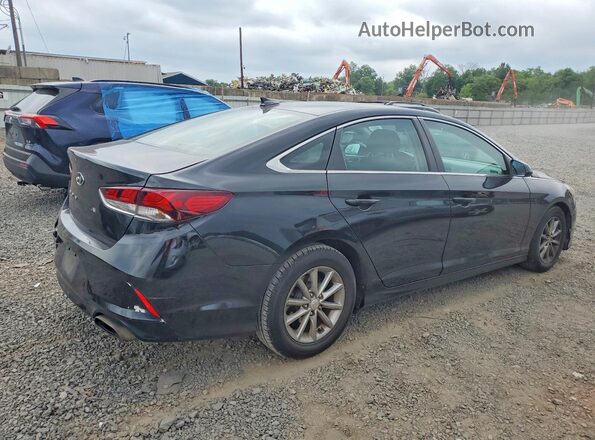 5NPE24AF4KH737038 2019 HYUNDAI SONATA Black Trasero derecho
