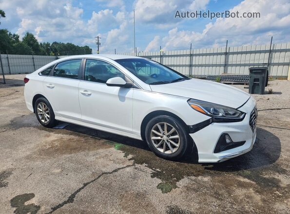 5NPE24AF4KH746306 2019 HYUNDAI SONATA White Передня права чверть