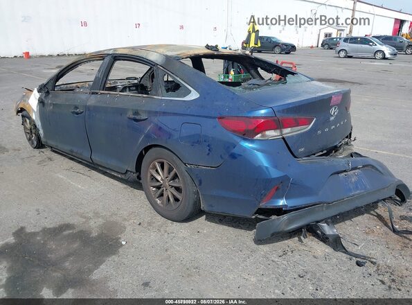 5NPE24AF4KH763946 2019 HYUNDAI SONATA Blue Tył lewy
