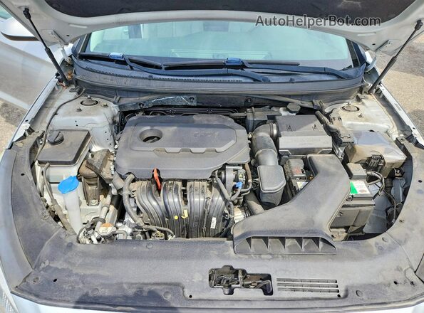 5NPE24AF4KH767463 2019 HYUNDAI SONATA Silver Вид задньої частини салону