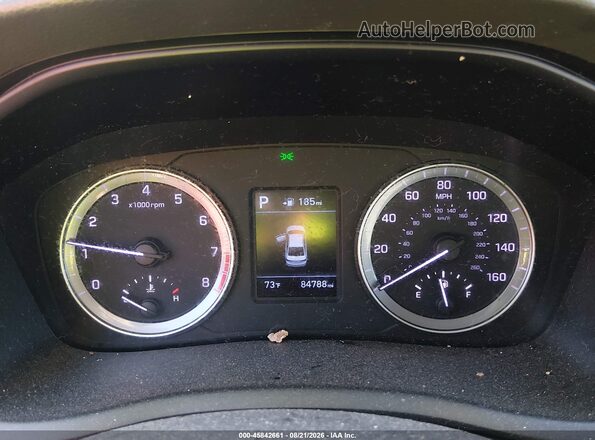 5NPE24AF4KH814877 2019 HYUNDAI SONATA Gray Widok tylnych siedzeń